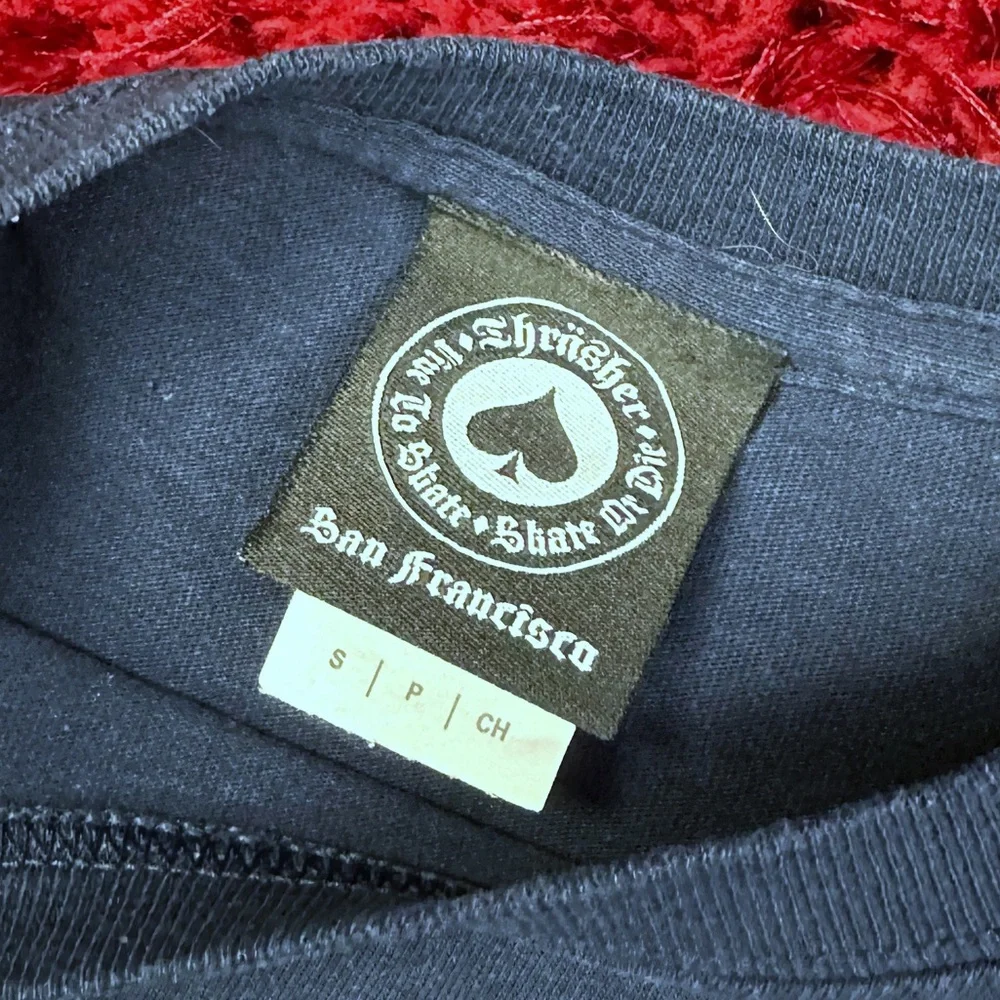 Thrasher Magazine Skate and Destroy Shirt Navy Blue Small Classic Egyptian - Picture 3 of 5